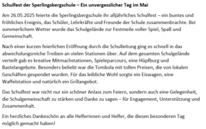 Schulfest 2025